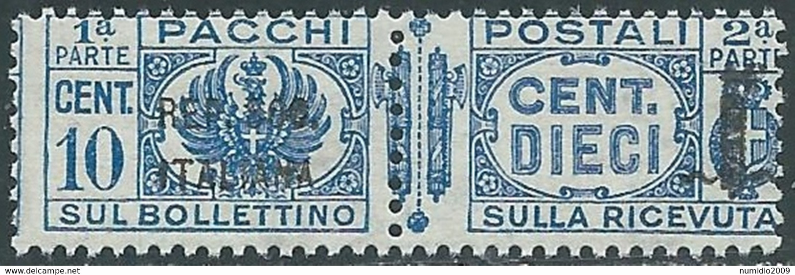 1944 RSI PACCHI POSTALI 10 CENT MNH ** - RB12 - Paquetes Postales