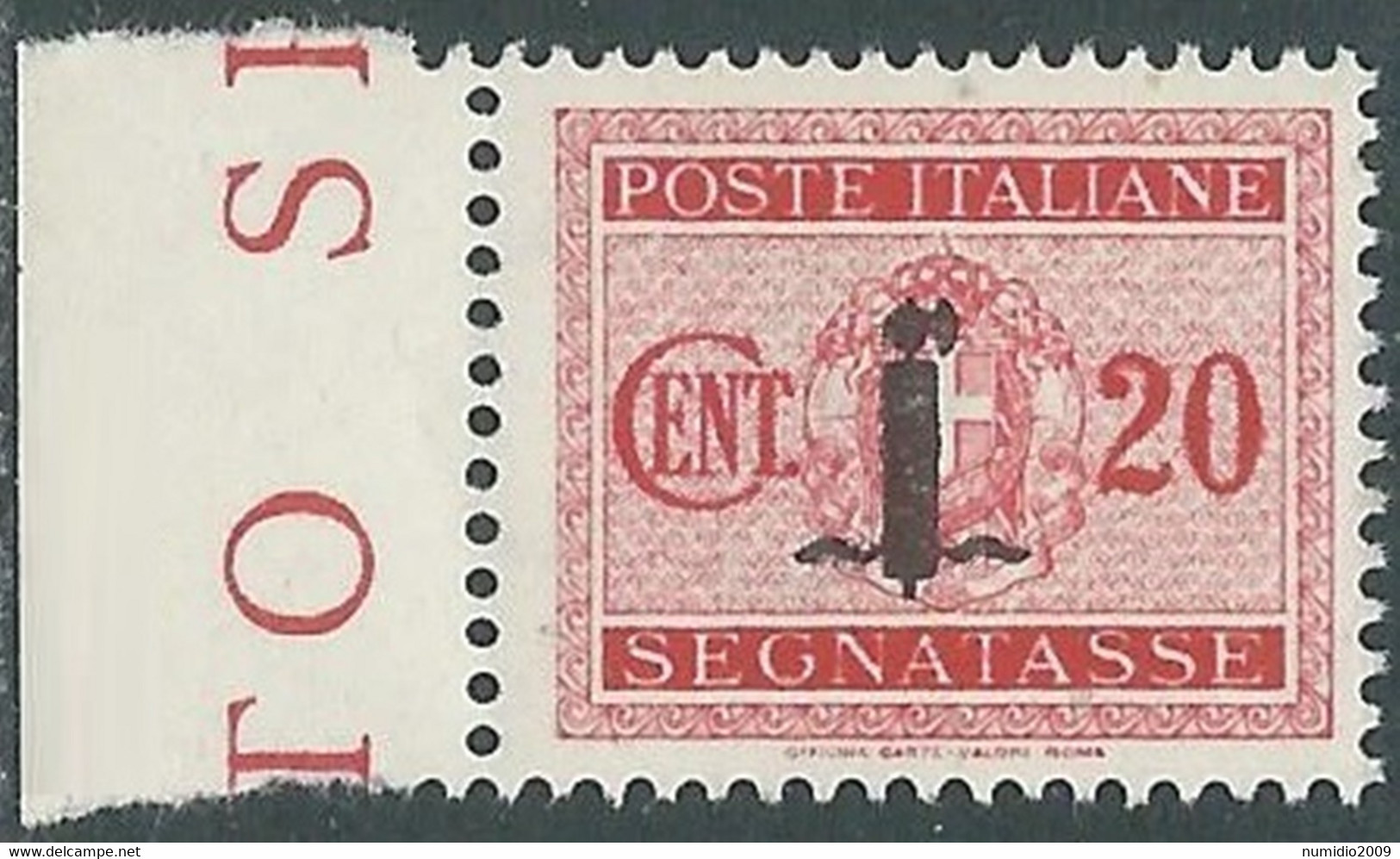 1944 RSI SEGNATASSE 20 CENT MNH ** - RB3-9 - Portomarken