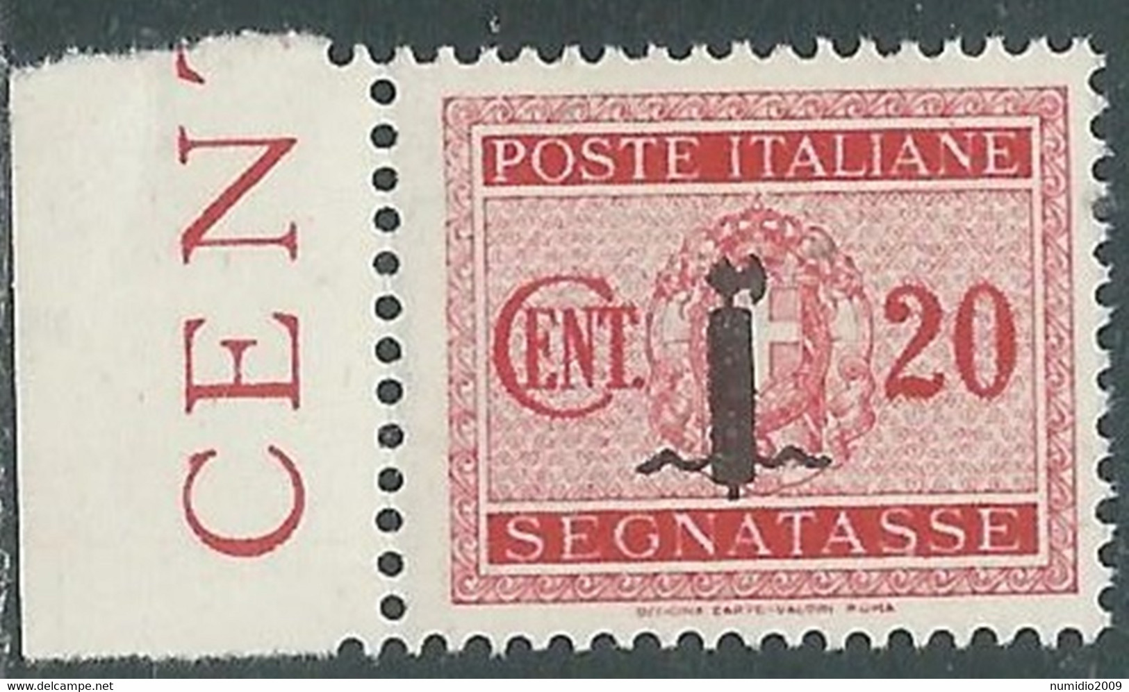 1944 RSI SEGNATASSE 20 CENT MNH ** - RB3-8 - Portomarken