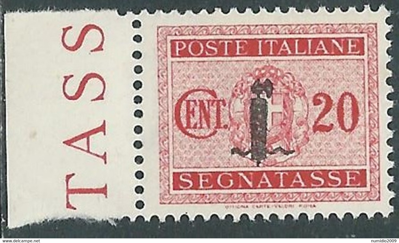 1944 RSI SEGNATASSE 20 CENT MNH ** - RB3-7 - Taxe