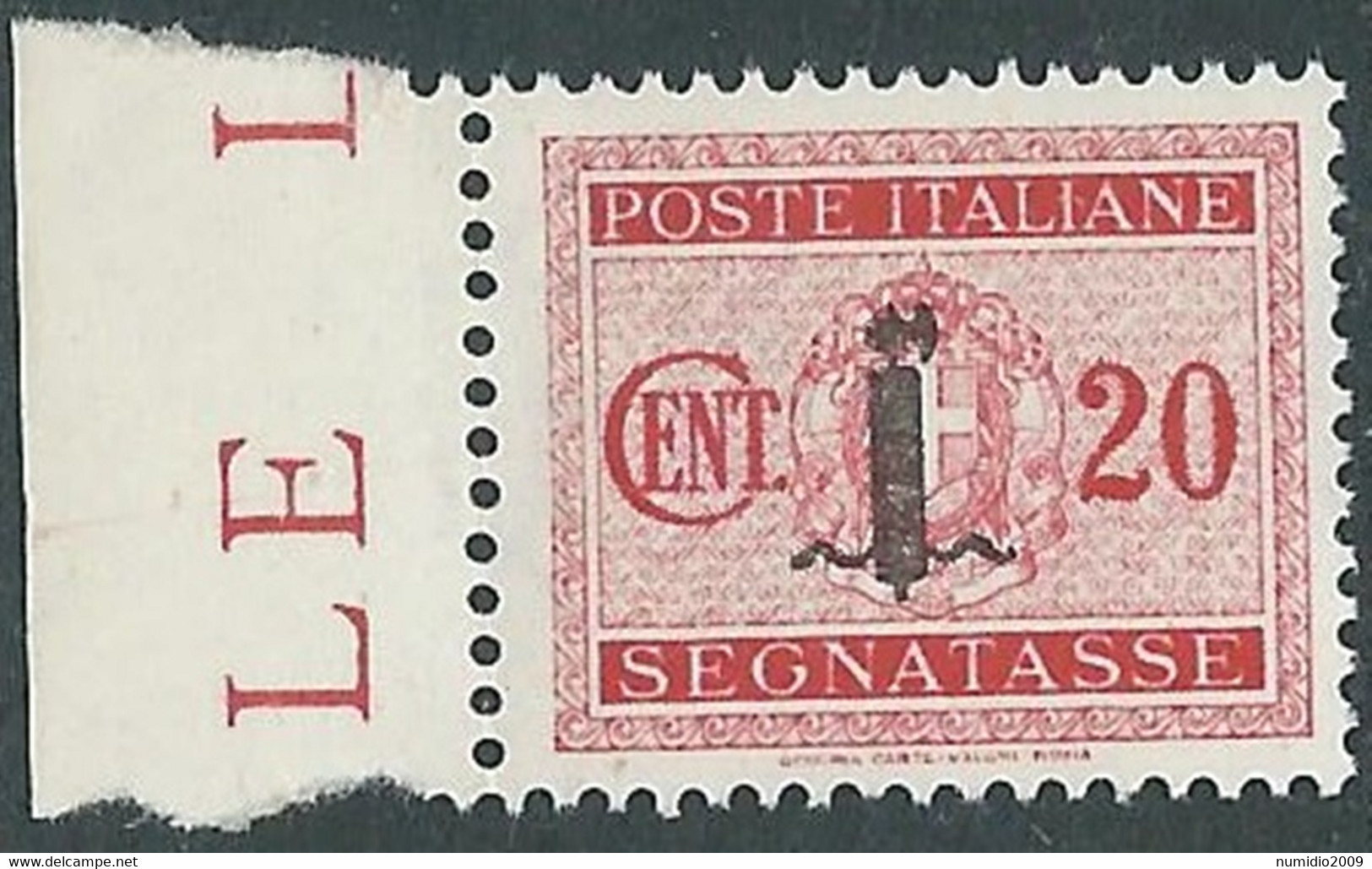 1944 RSI SEGNATASSE 20 CENT MNH ** - RB3-6 - Taxe
