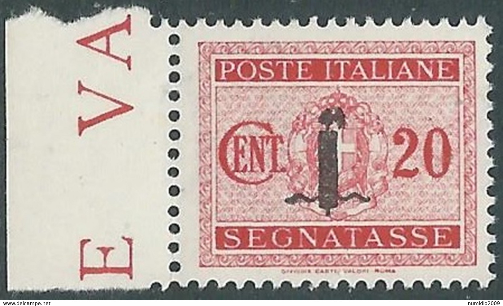 1944 RSI SEGNATASSE 20 CENT MNH ** - RB3-4 - Taxe