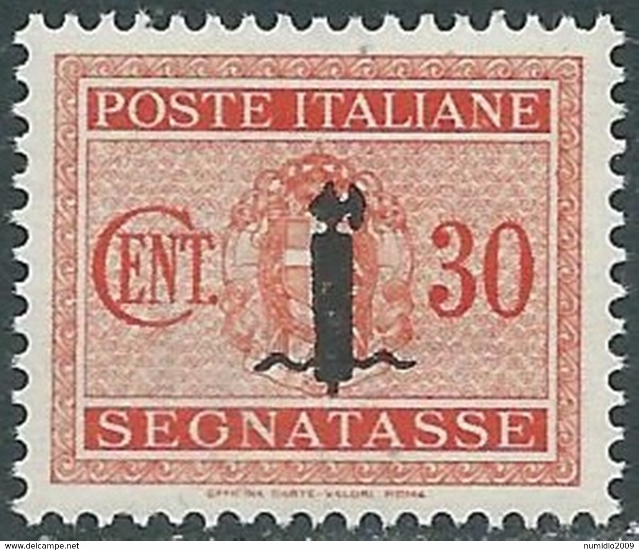 1944 RSI SEGNATASSE 30 CENT MNH ** - RB2-7 - Portomarken