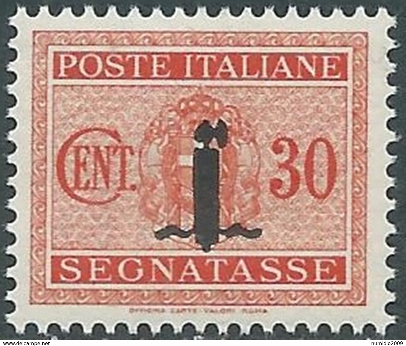 1944 RSI SEGNATASSE 30 CENT MNH ** - RB2-5 - Portomarken