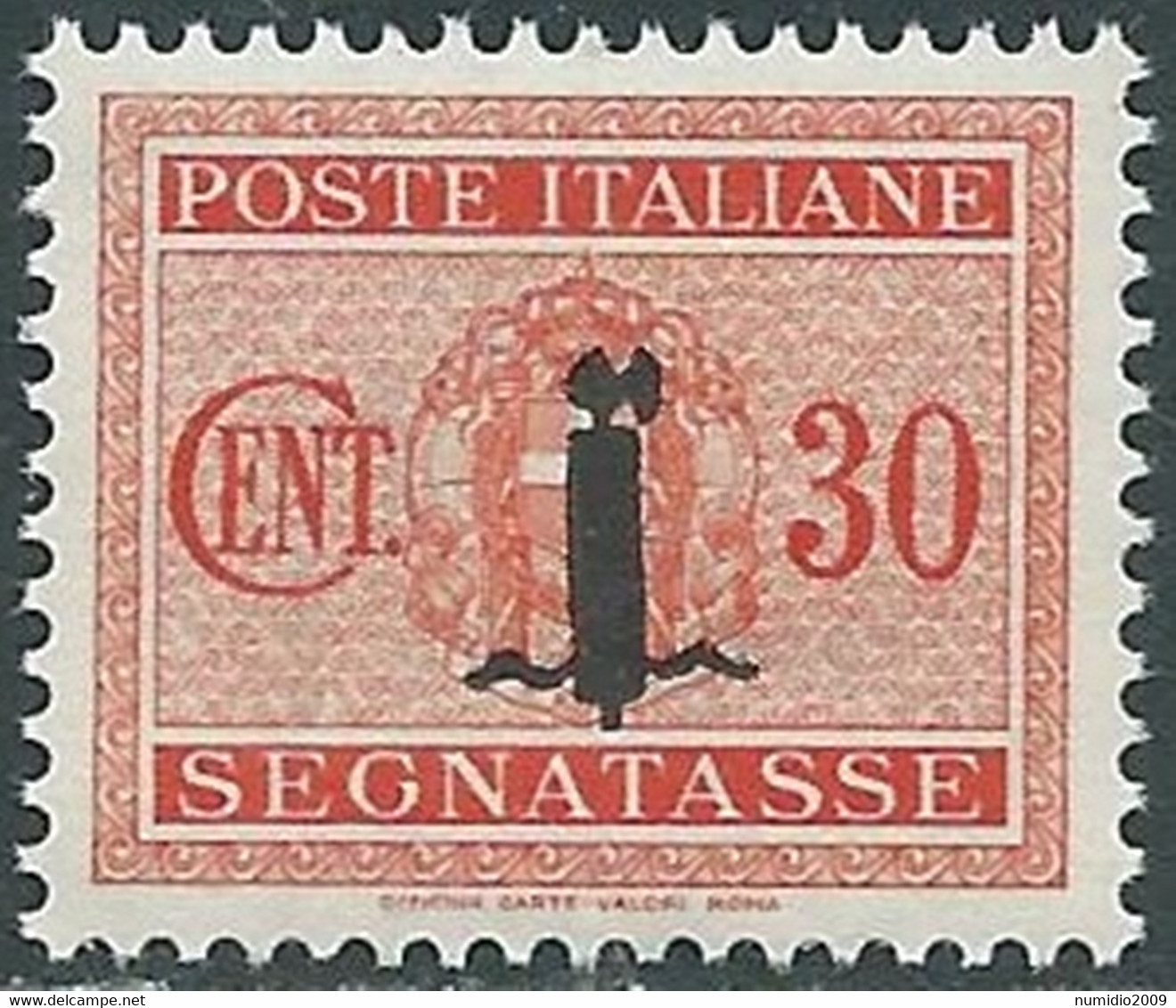 1944 RSI SEGNATASSE 30 CENT MNH ** - RB2-3 - Taxe