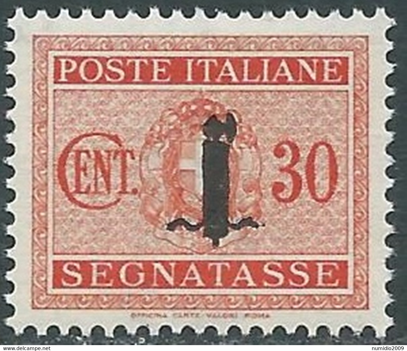 1944 RSI SEGNATASSE 30 CENT MNH ** - RB3-10 - Portomarken