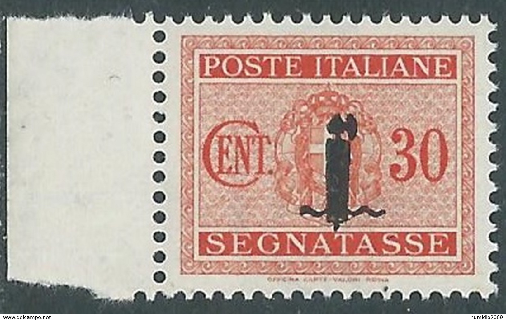 1944 RSI SEGNATASSE 30 CENT MNH ** - RB3-9 - Portomarken