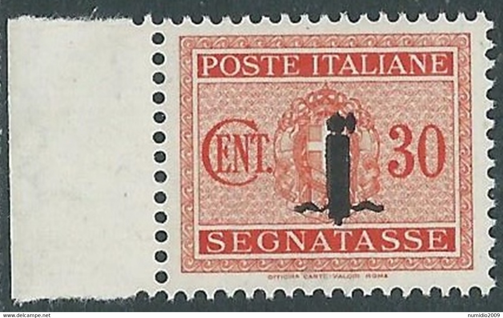 1944 RSI SEGNATASSE 30 CENT MNH ** - RB3-7 - Taxe