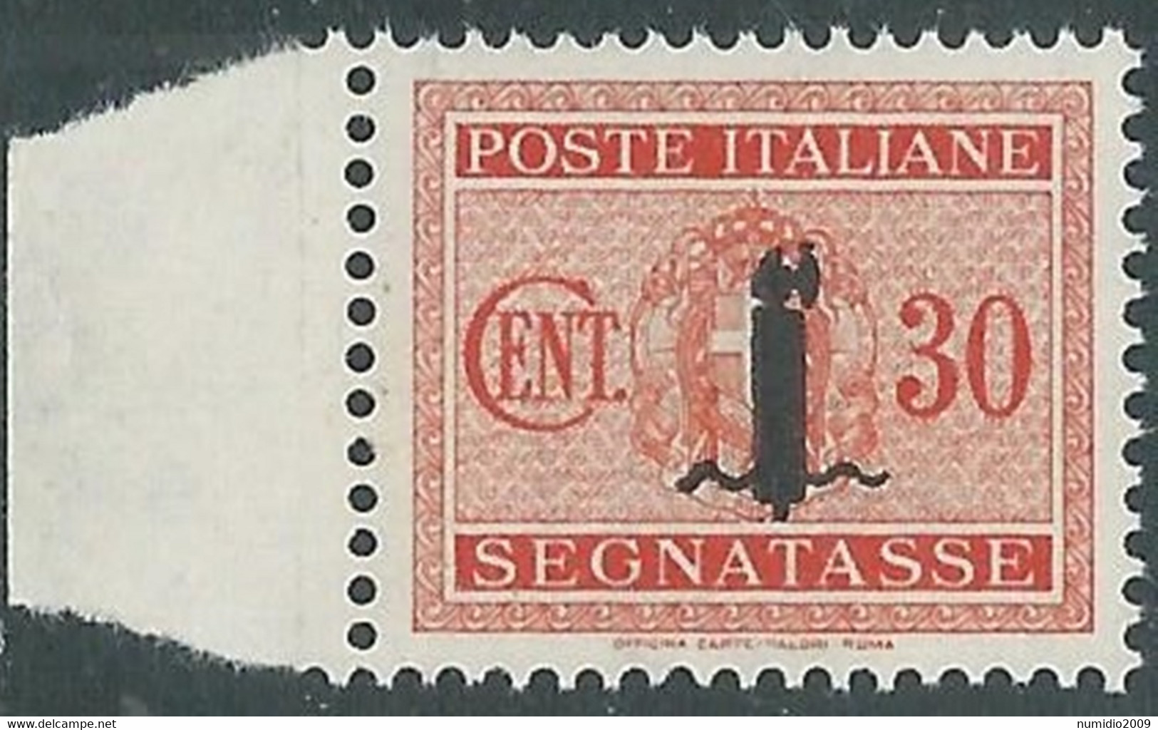 1944 RSI SEGNATASSE 30 CENT MNH ** - RB3-3 - Portomarken