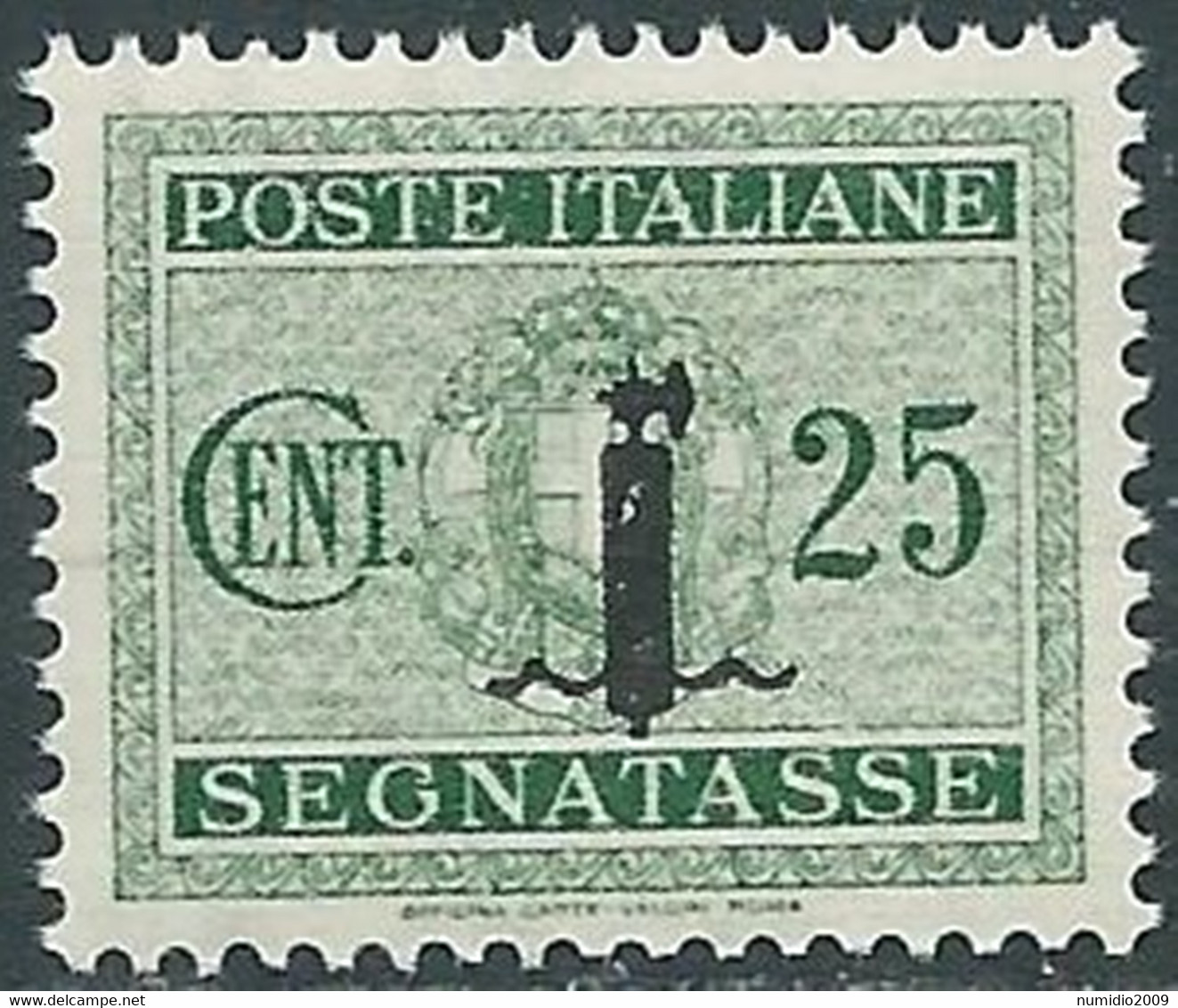 1944 RSI SEGNATASSE 25 CENT MNH ** - RB2-9 - Portomarken