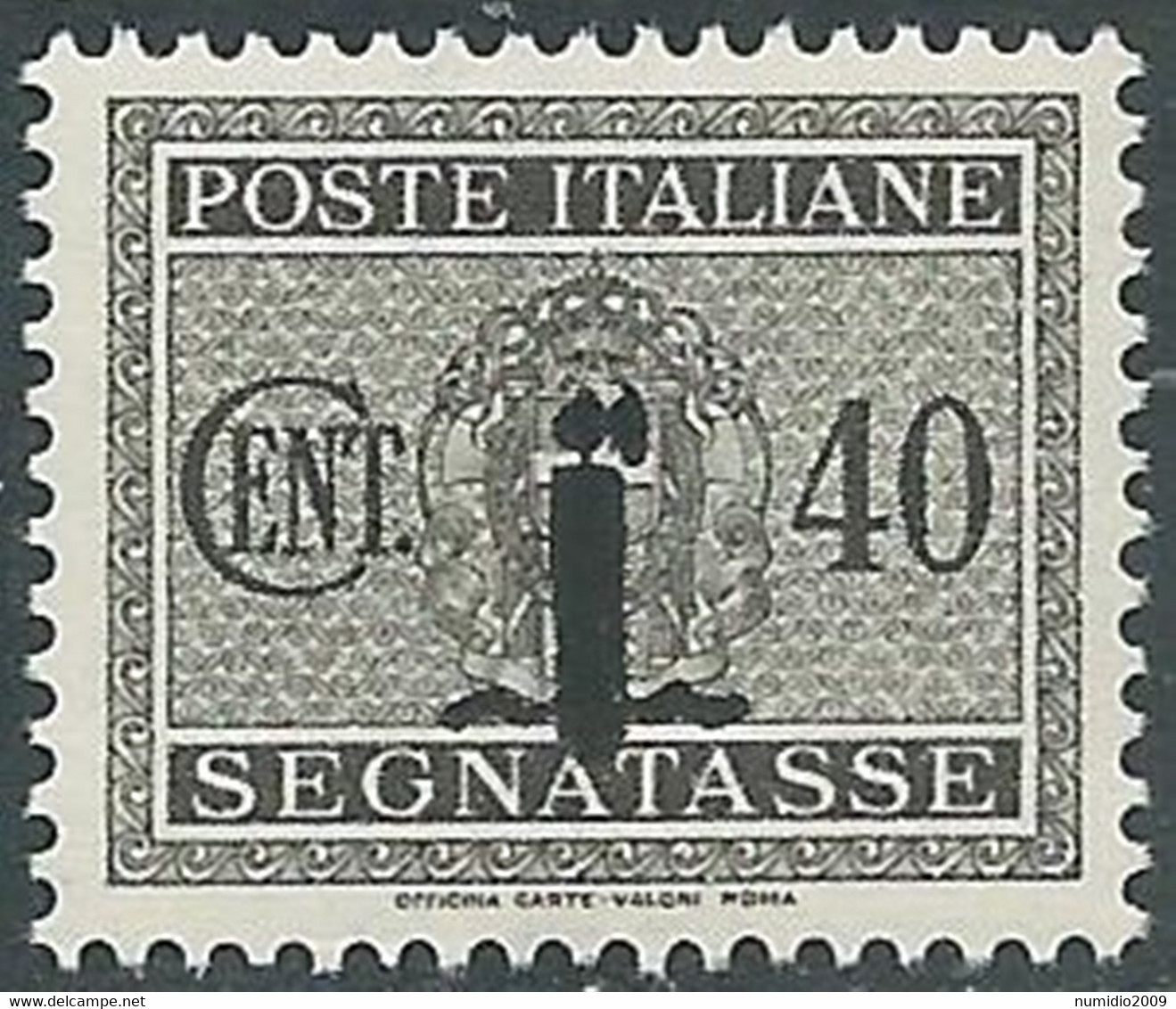 1944 RSI SEGNATASSE 40 CENT MNH ** - RB3-9 - Strafport