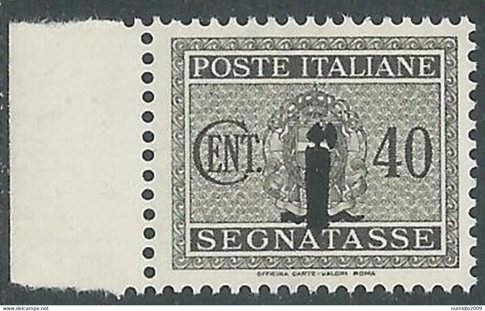 1944 RSI SEGNATASSE 40 CENT MNH ** - RB3-5 - Strafport