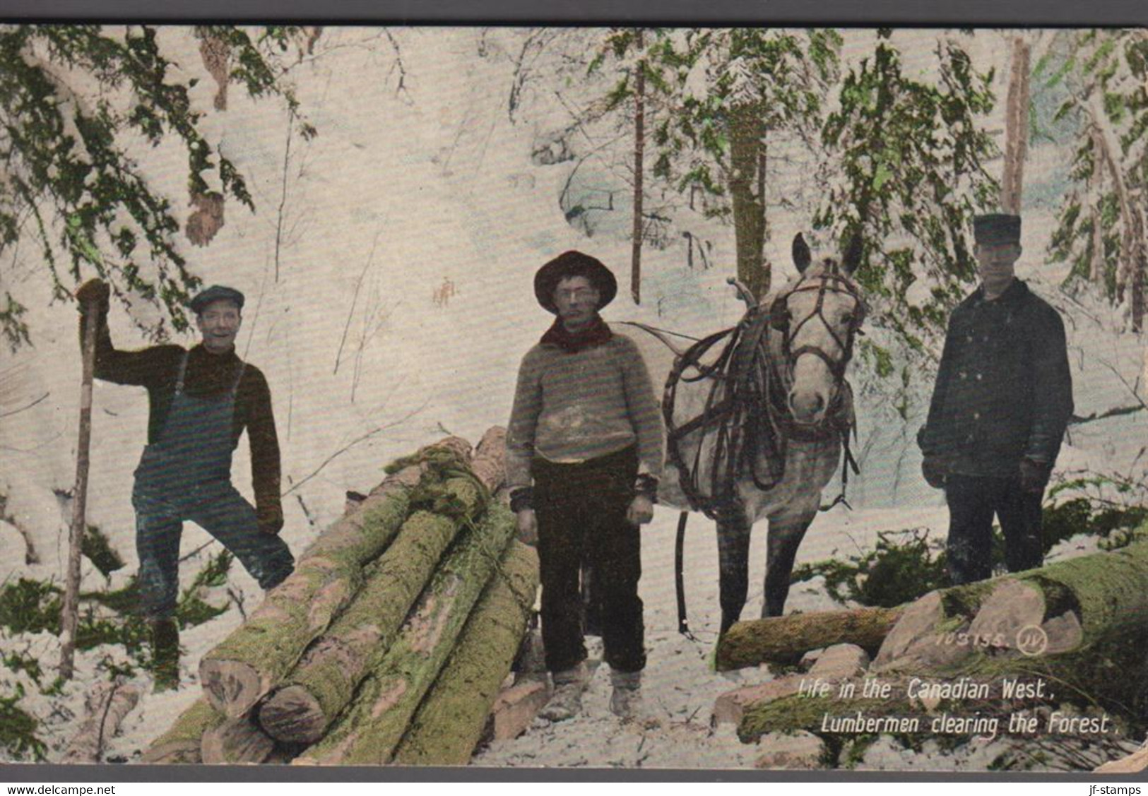 1908. CANADA. EDWARD 2 CENTS. VANCOVER B.C. OCT 6 1908. Post Card Motive: Life In The... (Michel 78) - JF413437 - Cartas & Documentos