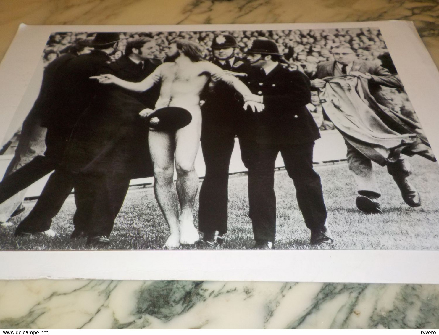 PHOTO SUPPORTER ARRETE MATCH ANGLETERRE FRANCE 1974 - Rugby