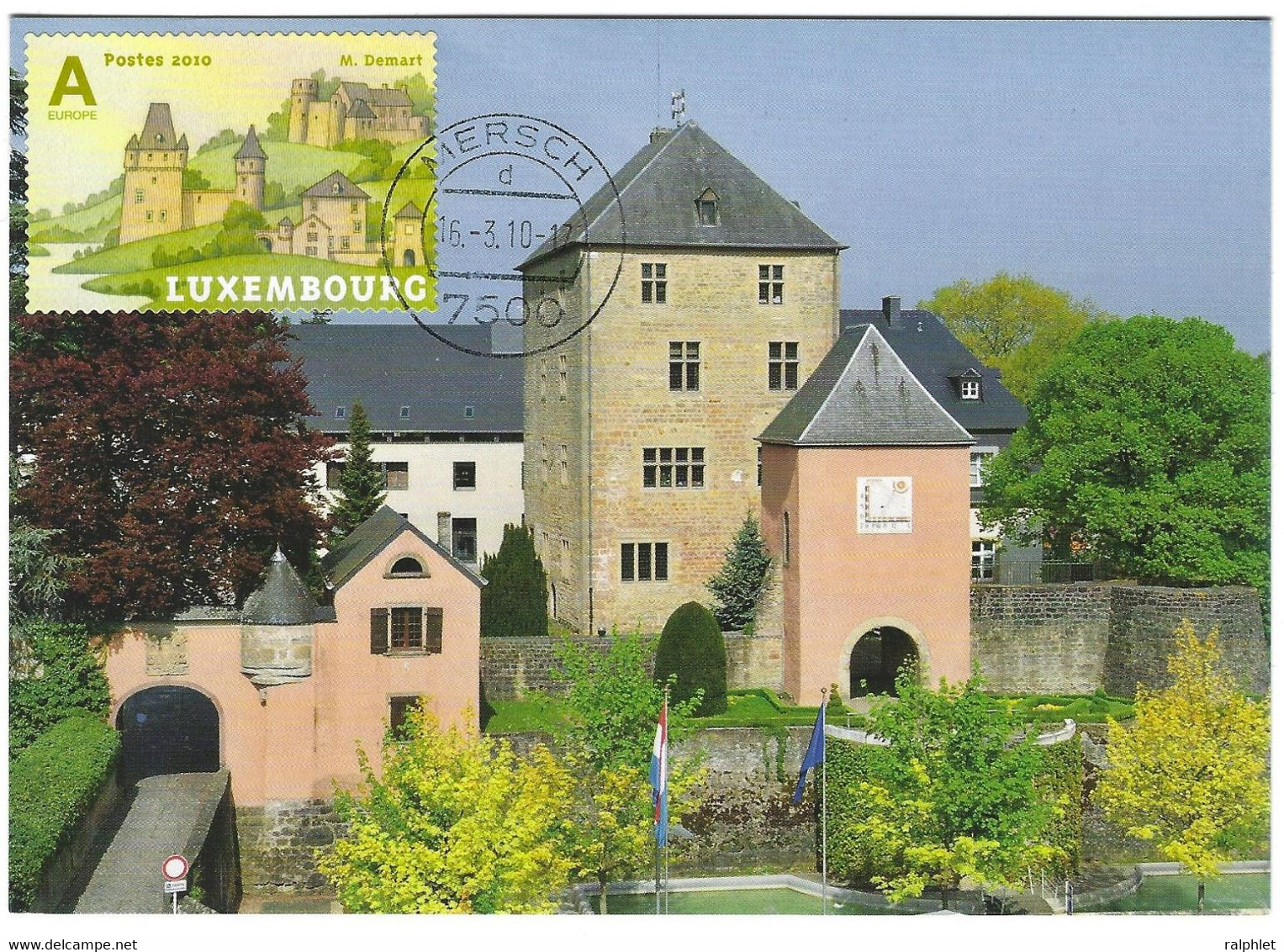 Luxembourg 2010 Mersch Chateau ¦ Castle  ¦ Schloss Burg Ansemburg - Lettres & Documents