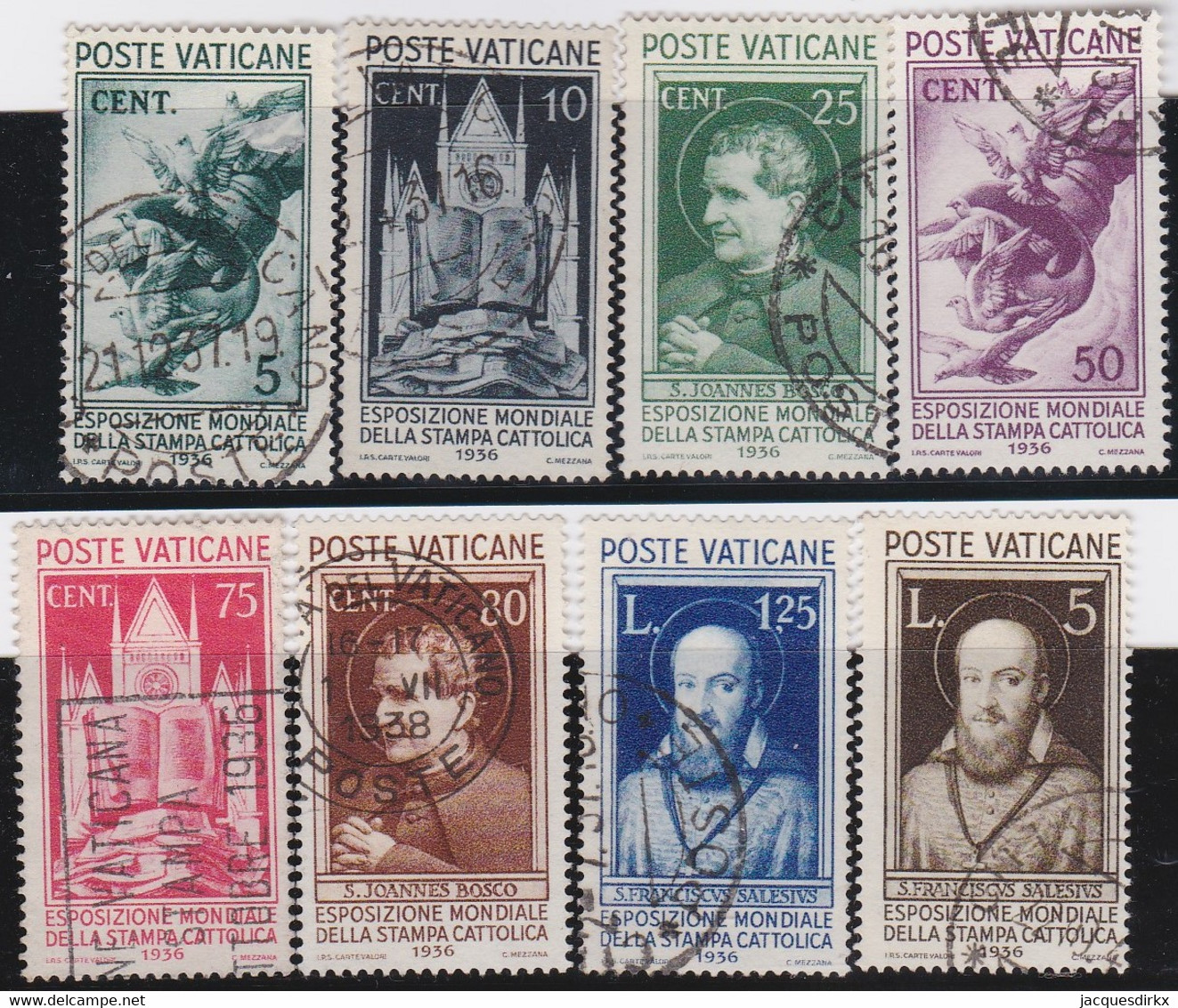 Vatican   .   Y&T   .    72/79     .   O     .    Cancelled  .   /   .  Oblitéré - Used Stamps