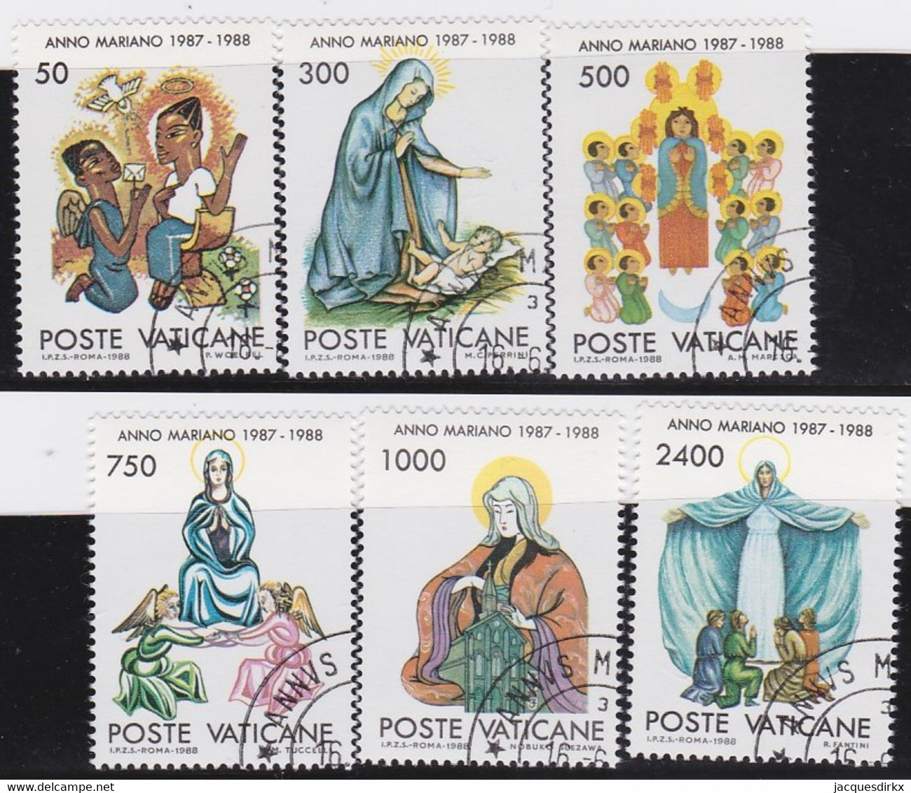 Vatican   .   Y&T   .    831/836    .      O     .    Cancelled  .   /   .  Oblitéré - Used Stamps