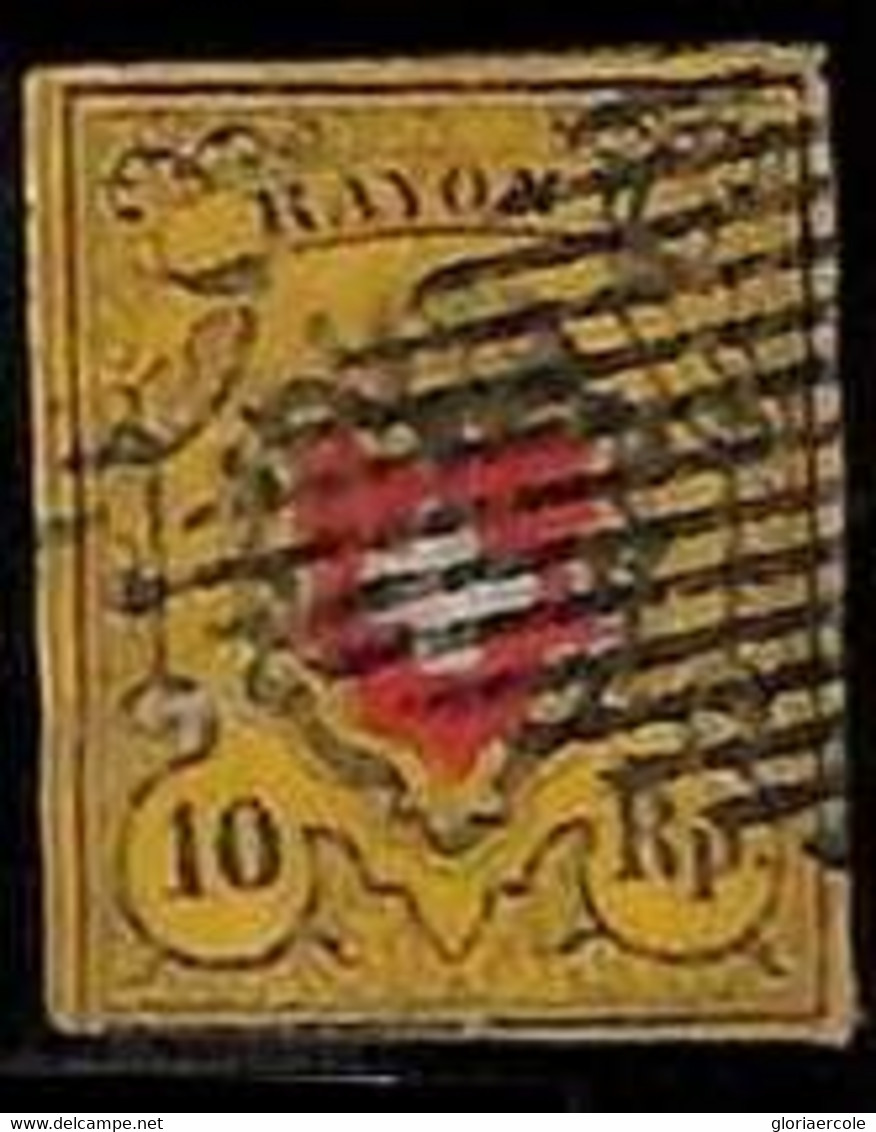 94982bH  - SWITZERLAND  -  STAMP -   Yvert #  16 II -  Very Fine USED - Other & Unclassified