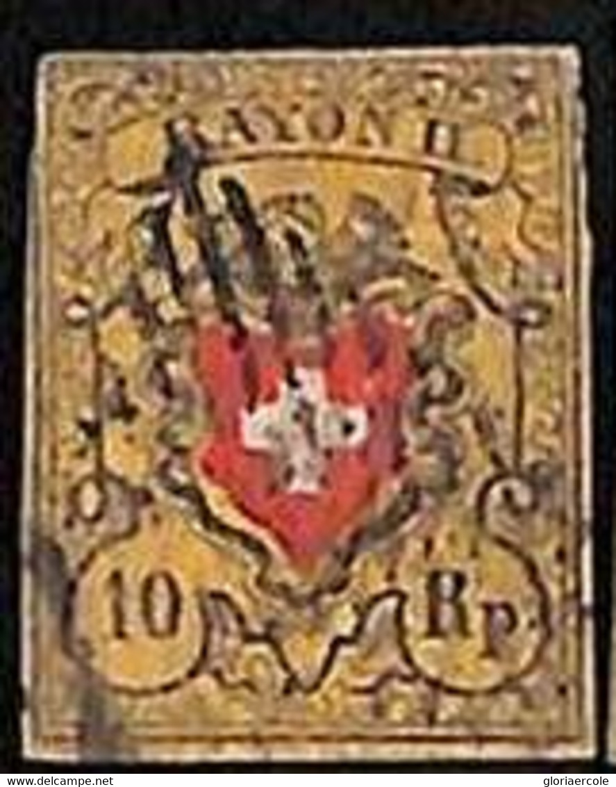 94983aG  - SWITZERLAND  -  STAMP -   Yvert #  16 II -   Fine USED - Altri & Non Classificati