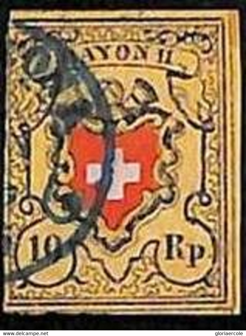 94983c - SWITZERLAND - STAMP - Yvert # 16 II -  Very Fine USED Postmark ASCONA - Other & Unclassified