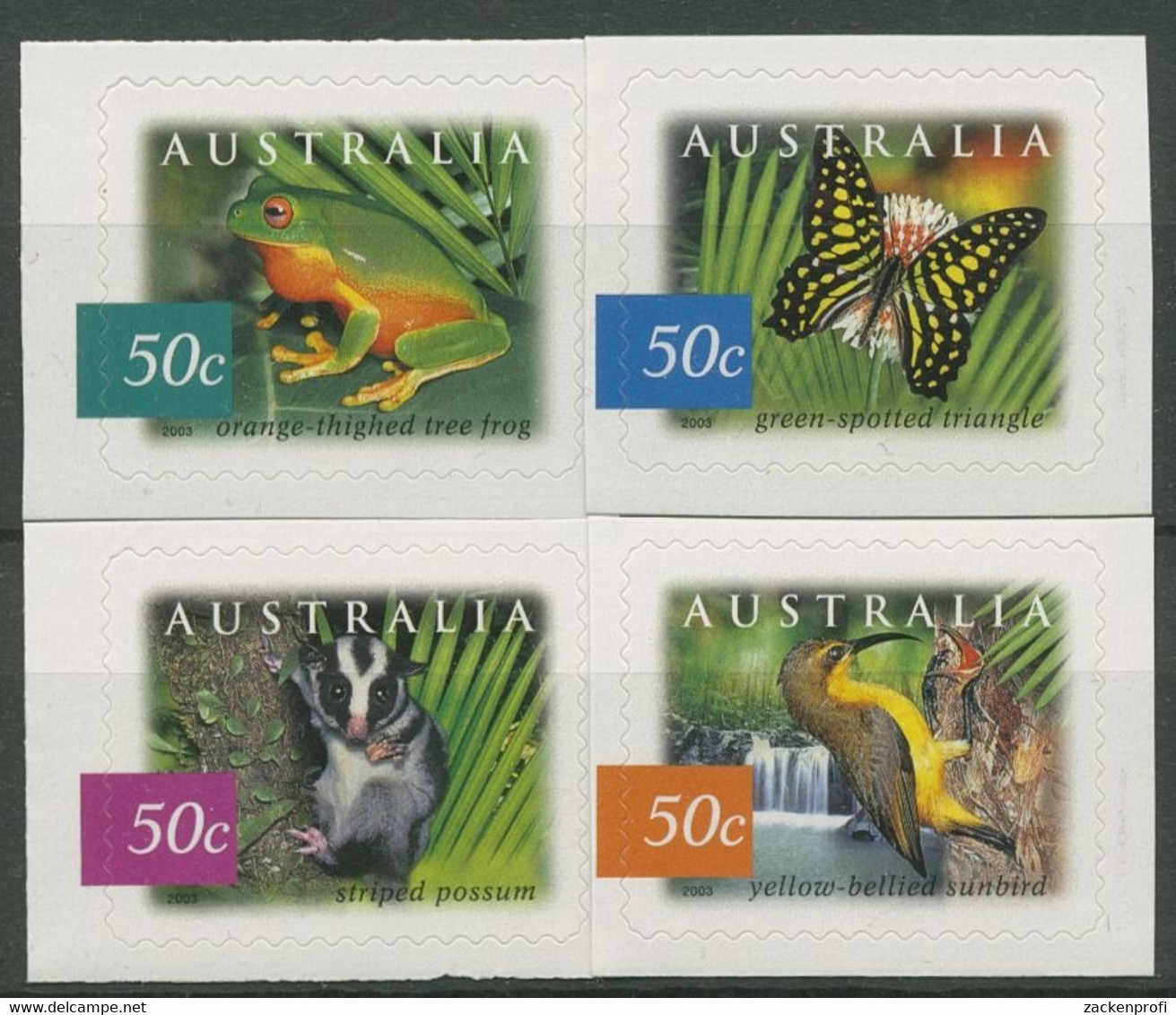 Australien 2003 Fauna Und Flora Des Austral. Regenwaldes 2241/44 BA Postfrisch - Nuevos