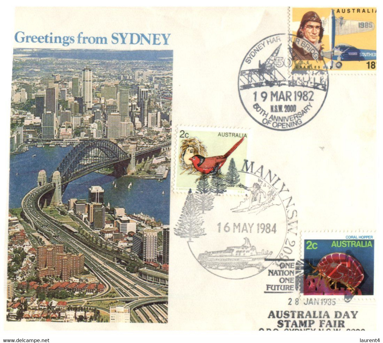 (FF 24) Australia - Greetings From Sydney (2 Covers 1980's) - Altri & Non Classificati