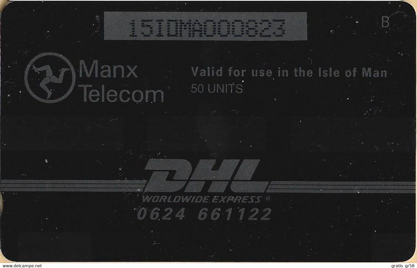 Isle Of Man - GPT, 15IOMA, Courier Services, DHL Van, 5 £, 2,970ex, 1992, Mint Or VVF Used - Isla De Man
