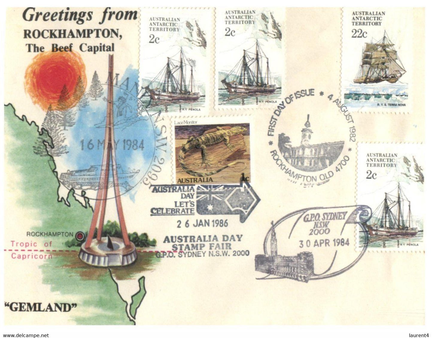 (FF 24) Australia - Greetings From Rockhampton & Bowen  (2 Covers 1980's) - Other & Unclassified
