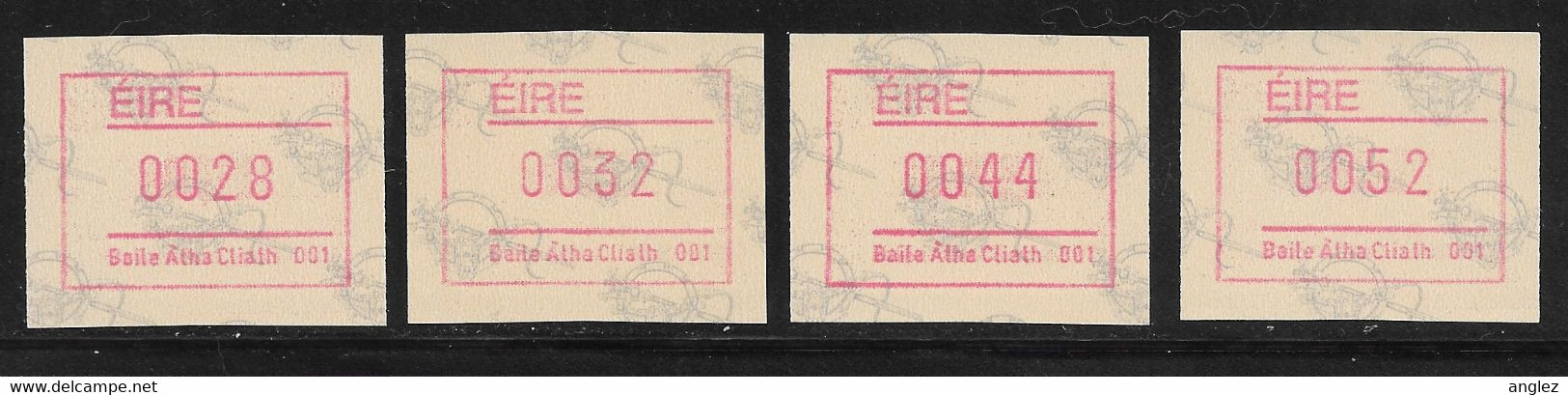 Ireland - 1992 Tara Brooch ATM / Frama Labels 4v MNH - Franking Labels