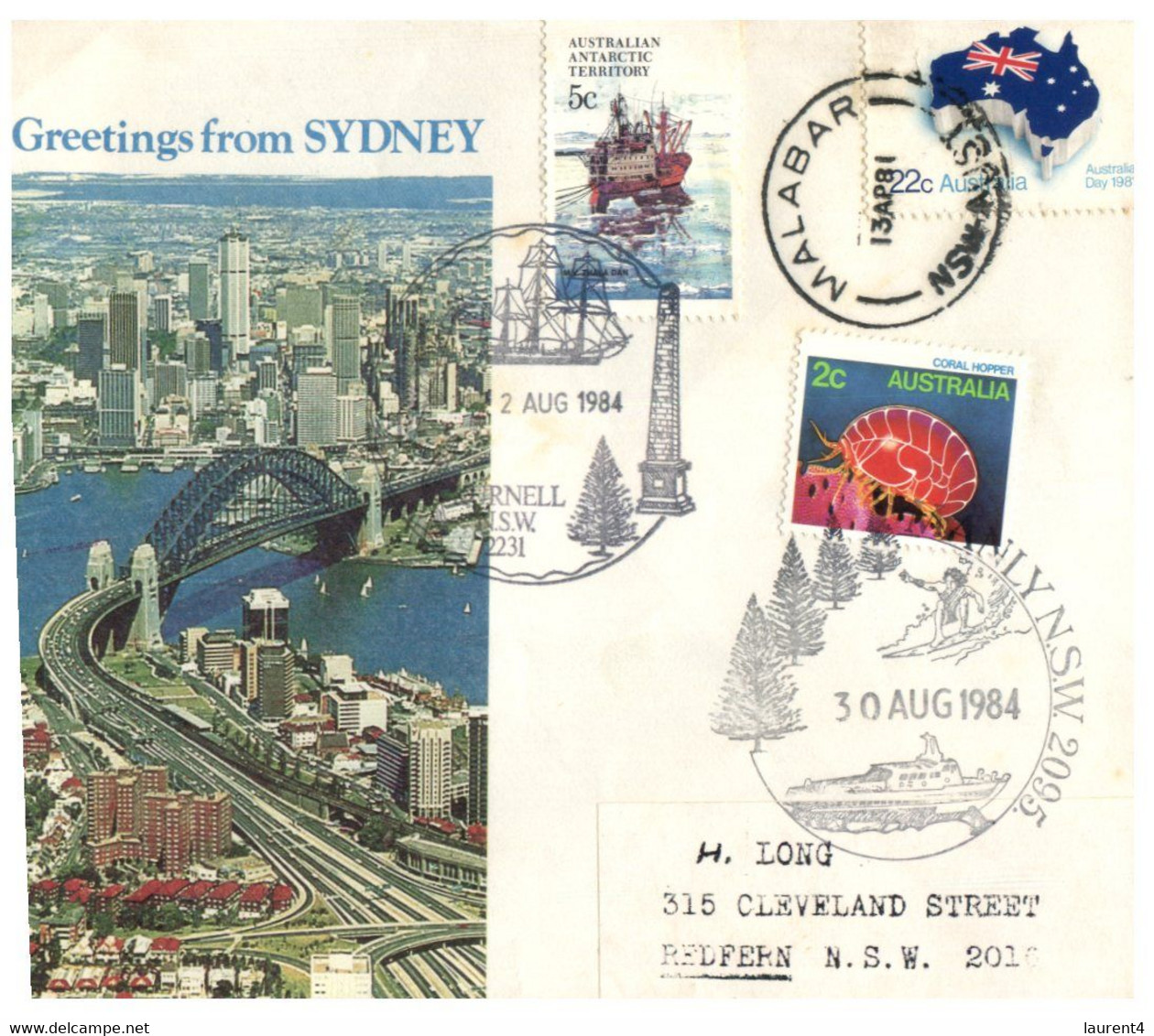 (FF 24) Australia - Greetings From Sydney (2 Covers 1980's) - Sonstige & Ohne Zuordnung