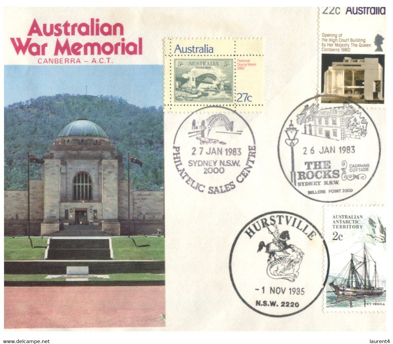 (FF 24) Australia - Australian War Memorial - Canberra  (1 Cover 1983) - Autres & Non Classés