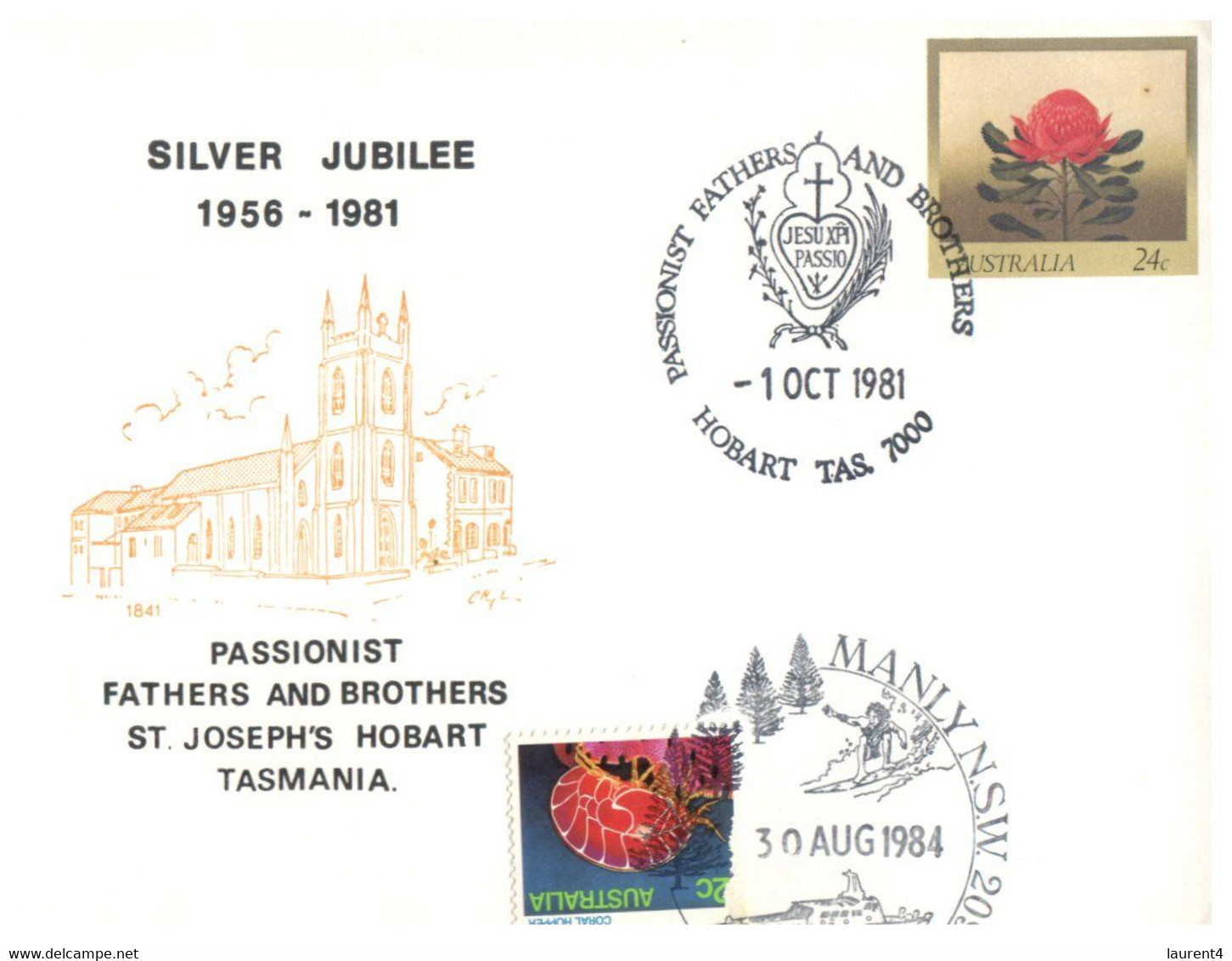 (FF 24) Australia - St Joseph's - HObart   (1 Cover 1981) - Autres & Non Classés