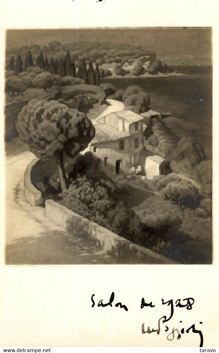 CORSE - CARTE PHOTO D'un Tableau De Marcel Poggioli (1882-1969), Présenté Au Salon Des Artistes En 1928 - Sonstige & Ohne Zuordnung