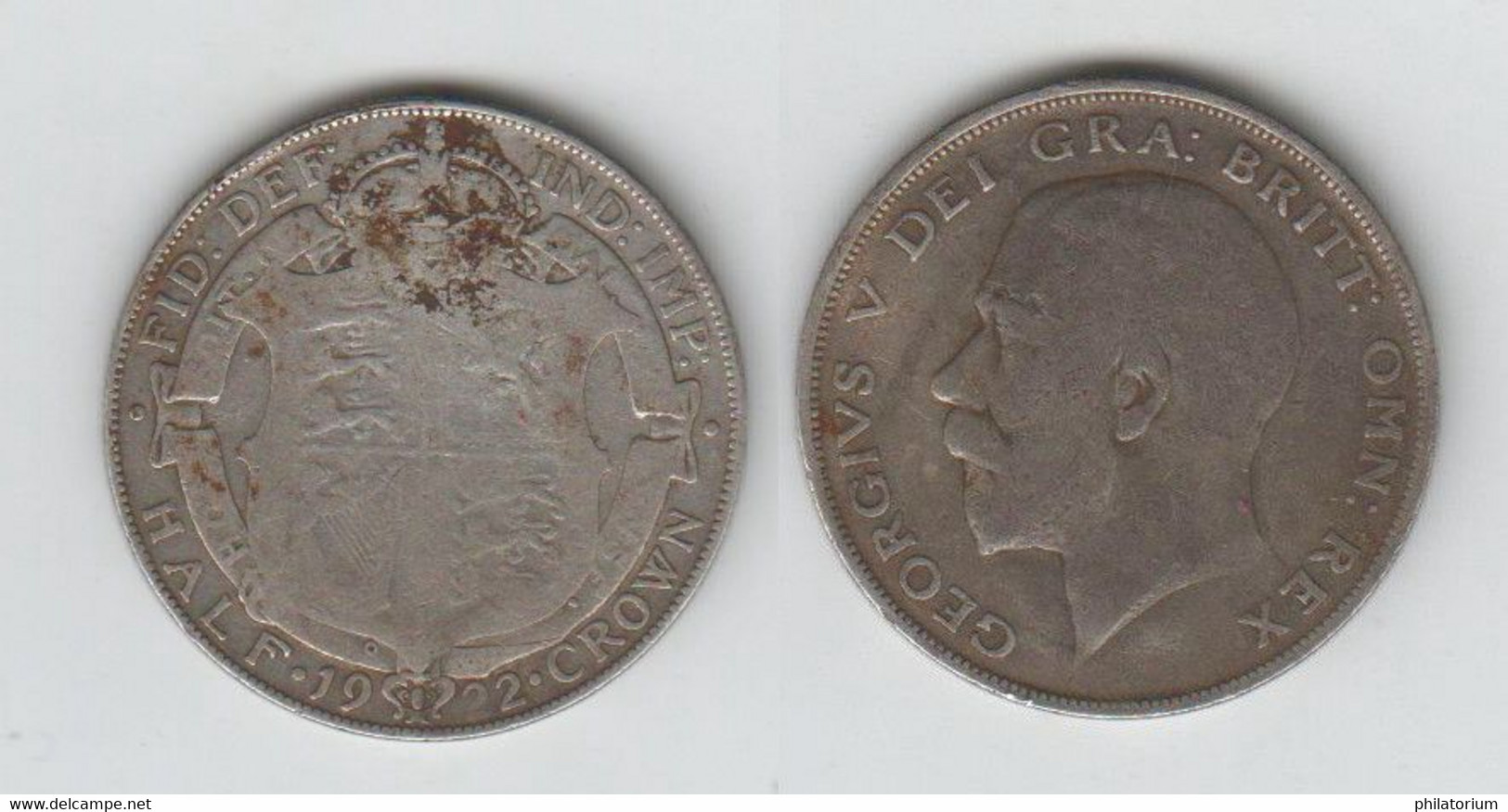 Grande Bretagne, 1/2 Couronne 1922, Georges V,  KM 818; Half Crown; - K. 1/2 Crown