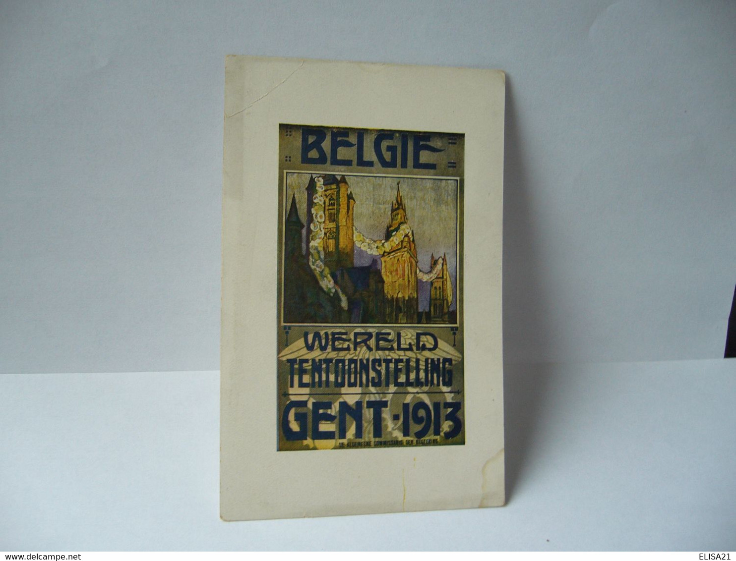 BELGIE WERELD TENTOONSTELLING GENT 1913 BELGIUM BELGIQUE CPA - Gent
