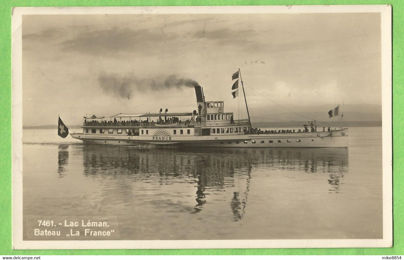 UR0588  CPA   Lac Léman - Bateau  "La France"   ++++++ - Piroscafi