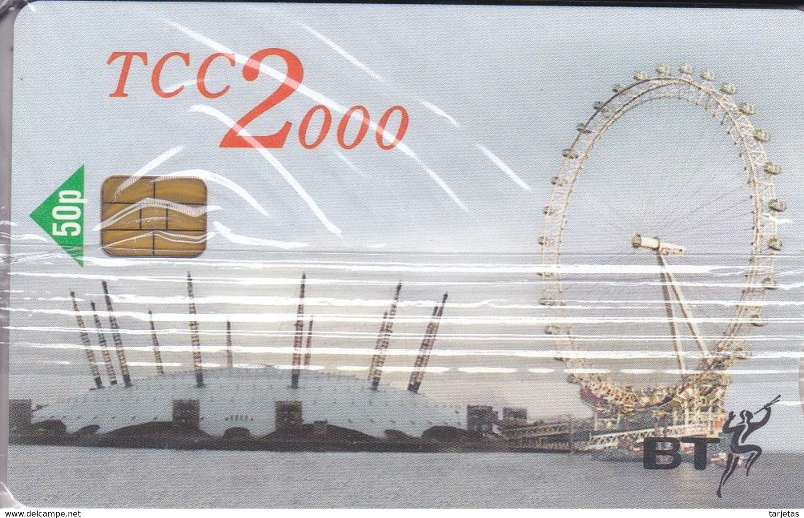 TARJETA DEL REINO UNIDO DE BT TCC 2000 (NUEVA-MINT) NORIA DE LONDRES - BT Promociónales