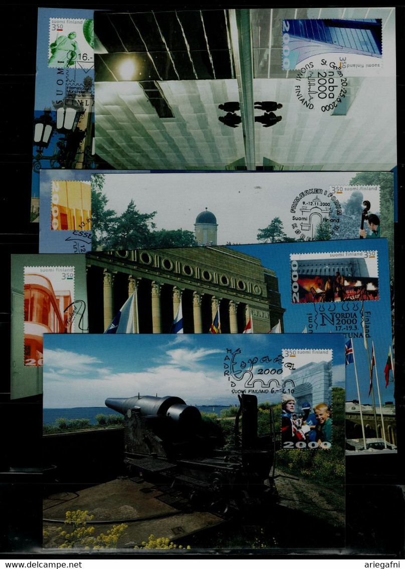 FINLAND 2000 CULTURAL CAPITAL EUROPE 2000 MAXIMUM CARDS MI No 1502-9 VF !! - Cartoline Maximum