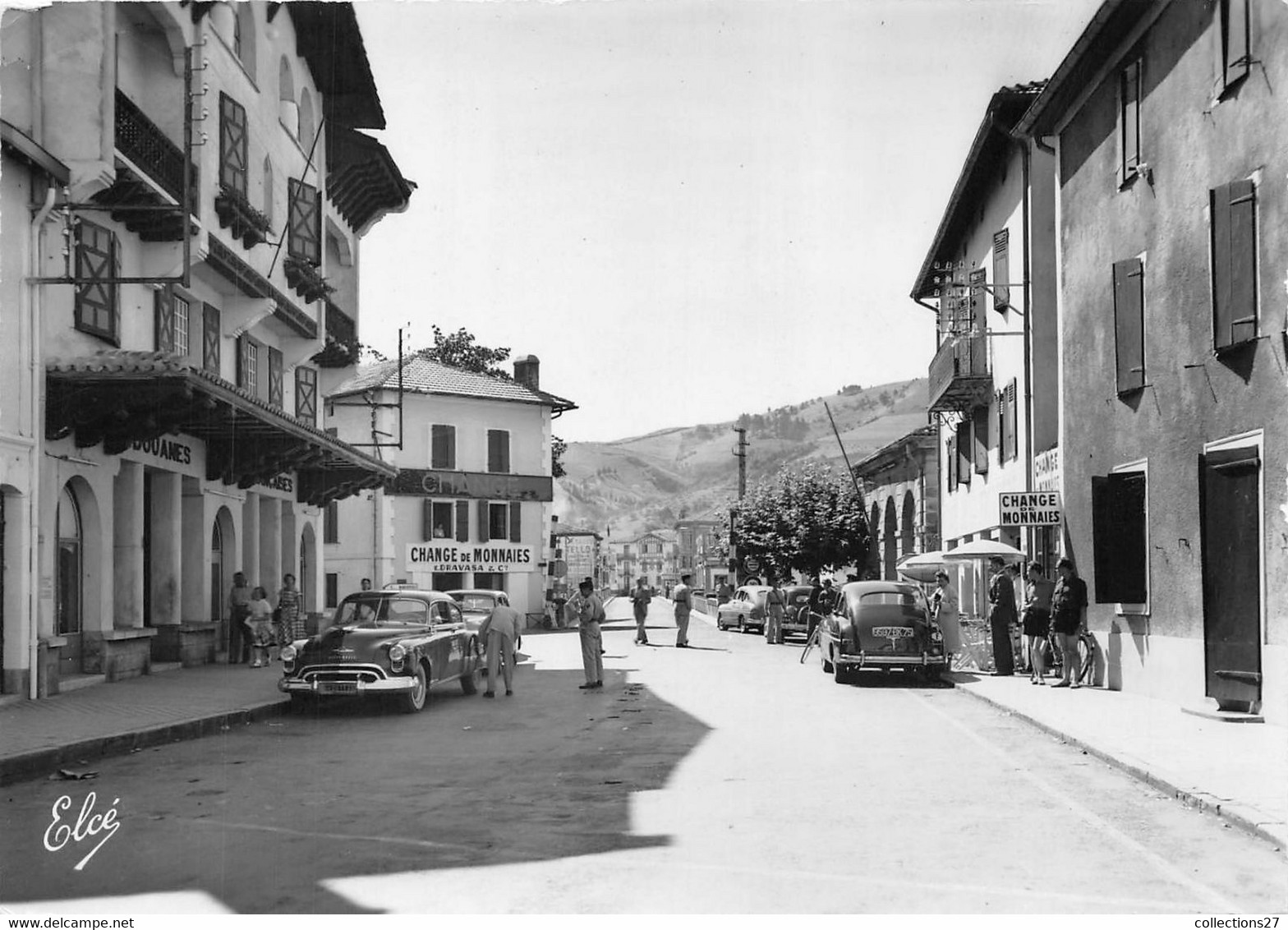 64-BEHOBIE- LE POSTE FRONTIERE FRANCAIS ET LE PONT INTERNATIONAL - Béhobie