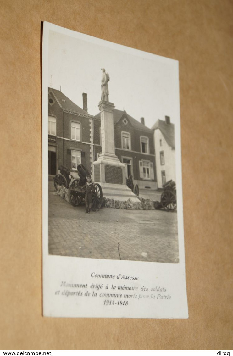 RARE Ancienne Carte Postale De La Commune D' Assesse,guerre 14-18 - Gesves