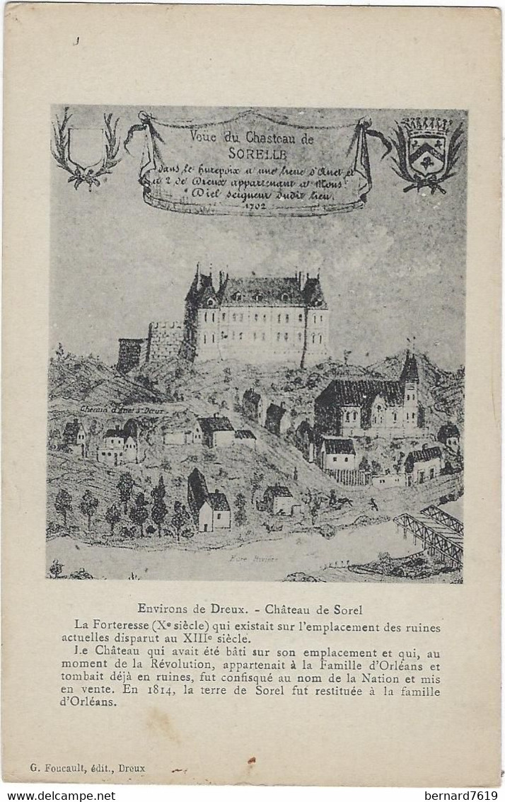 28   Sorel Moussel  Environs De Dreux Le Chateau  De Sorel - Sorel-Moussel