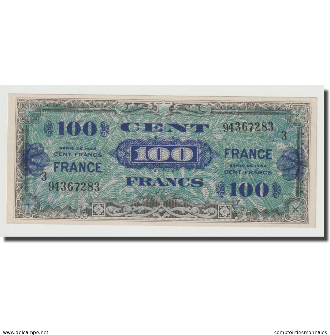 France, 100 Francs, 1945 Verso France, 1945, SUP, Fayette:25.3, KM:123c - 1945 Verso Frankreich