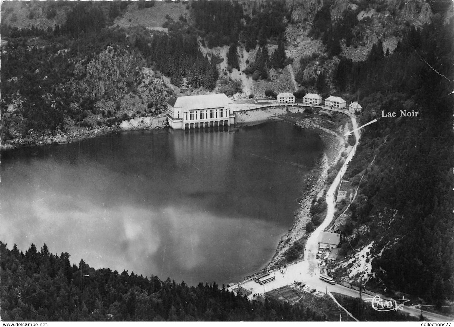 68-ORBEY- LE LAC NOIR VUE AERIENNE - Orbey