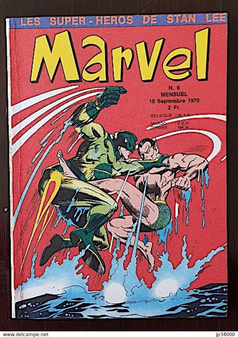 MARVEL N° 6 Du 10 Septembre 1970, (LUG) PETIT FORMAT. Voir Les Scans (H) - Marvel France