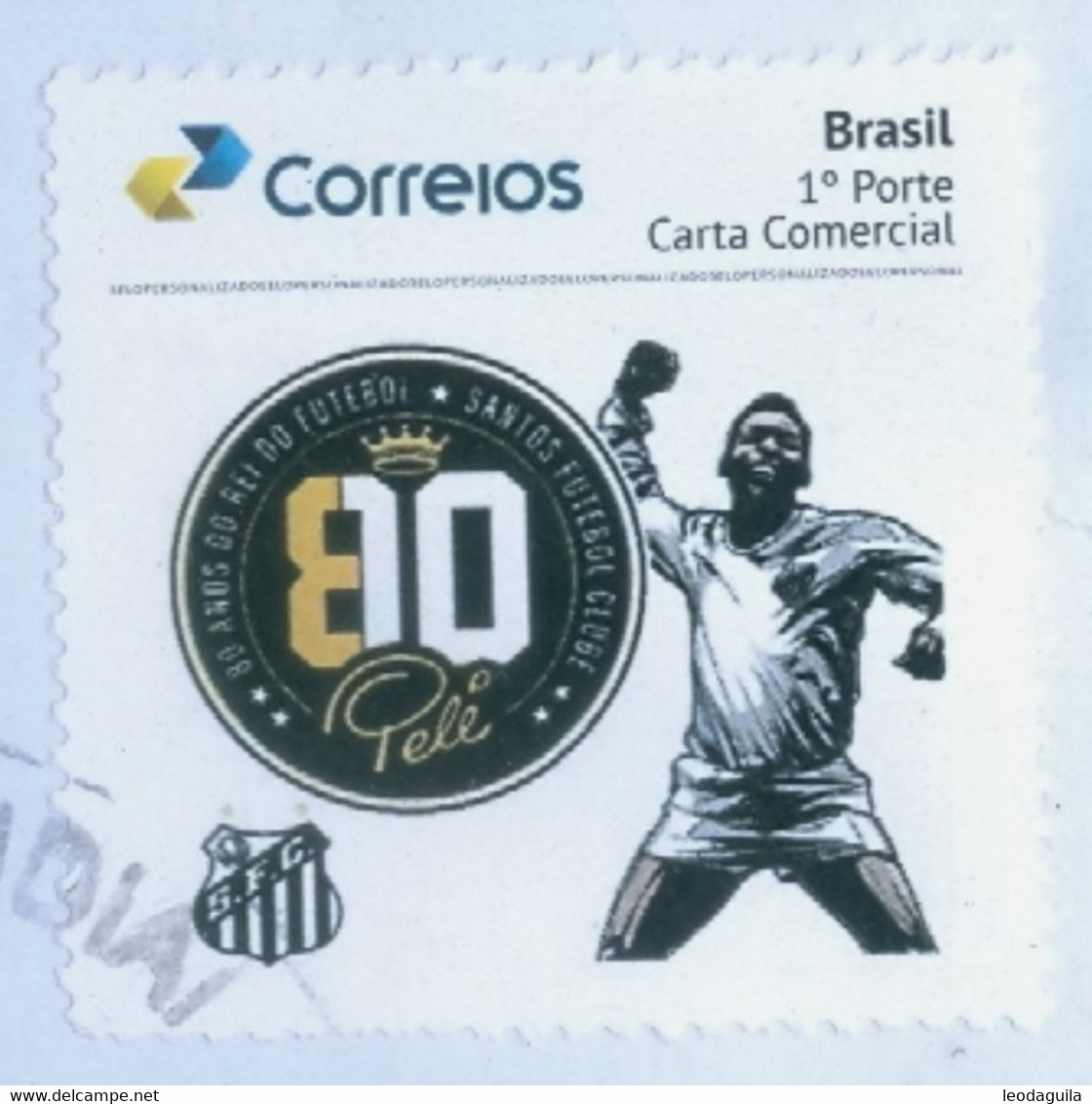 BRAZIL 2020  - PELÉ , 80 YEARS  -  SOCCER , FOOTBALL  PLAYER  -  USED - Nuovi