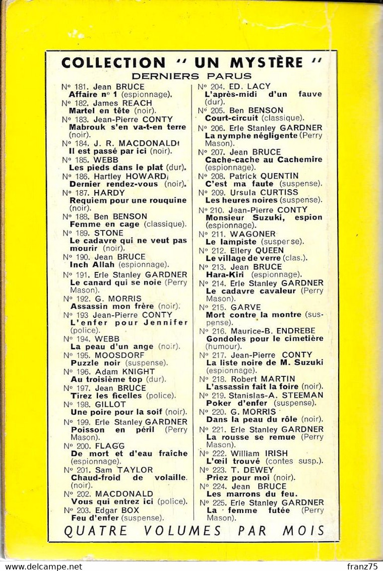 Au Diable Son Dû--William O'FARRELL-Un Mystère 1956--BE - Presses De La Cité