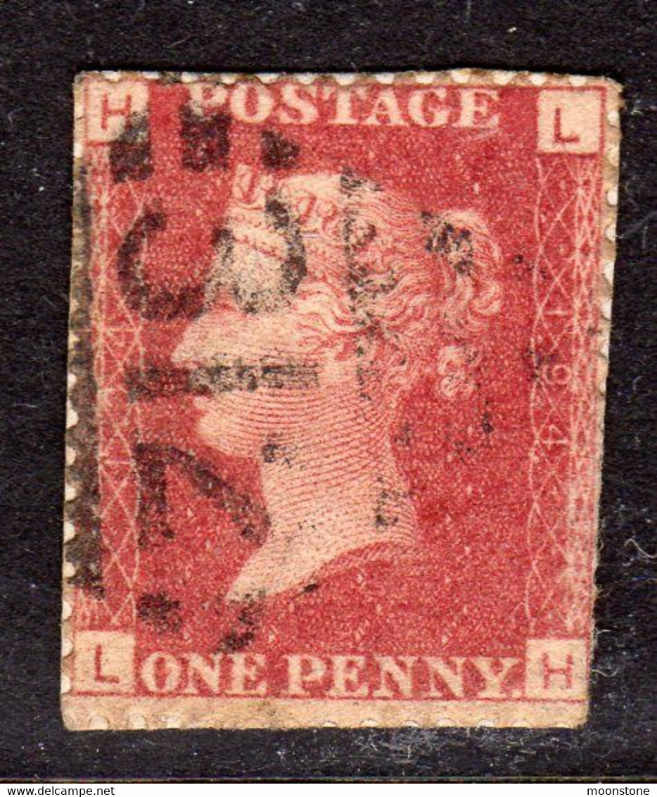 Ireland 1844 Numeral Cancellations: 312 Loughrea Galway, 1864 1d Red Cut Into, Plate 194, HL, SG 43/4 - Prephilately