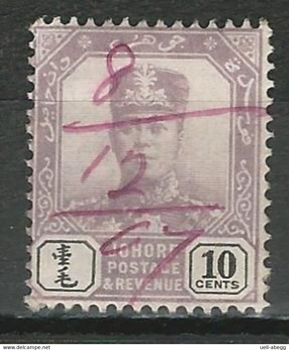 Johore SG 67, Mi 51 O Used Fisk. - Johore