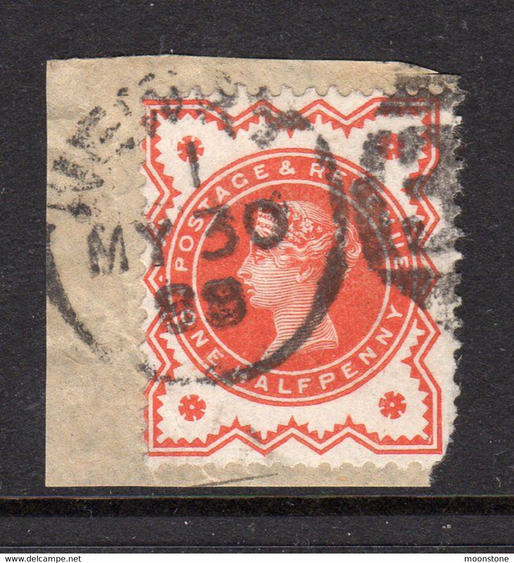 Ireland 1844 Numeral Cancellations: 357 Newry Down Part Duplex On Piece, 1d Vermilion, SG 197 - Vorphilatelie