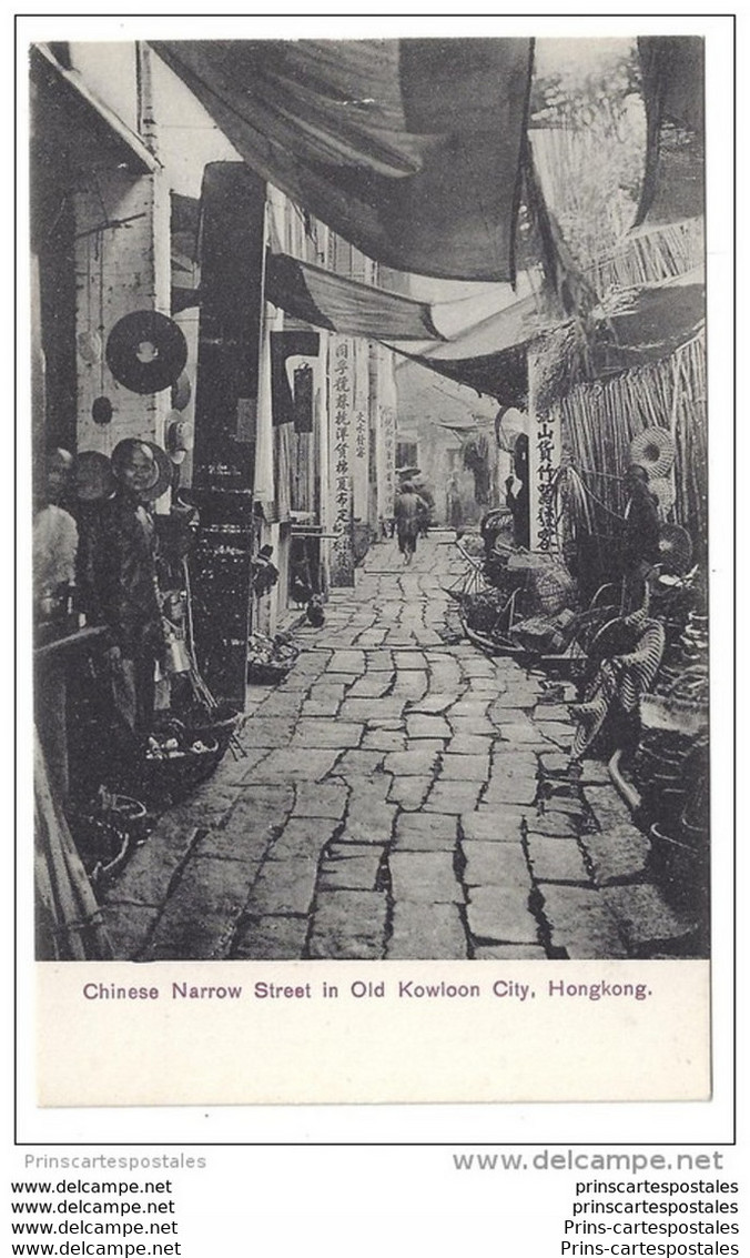 CPA Chine Chinese Narrow Street In Old Kowloon City Hongkong - Cina (Hong Kong)